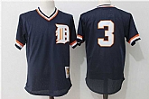 Detroit Tigers #3 Ian Kinsler Navy Blue Cooperstown Collection Mesh Batting Practice Jersey,baseball caps,new era cap wholesale,wholesale hats